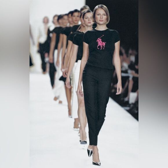 Ralph Lauren Pink Pony Gray Cashmere Crewneck Long-sleeved Sweater - Picture 11 of 17